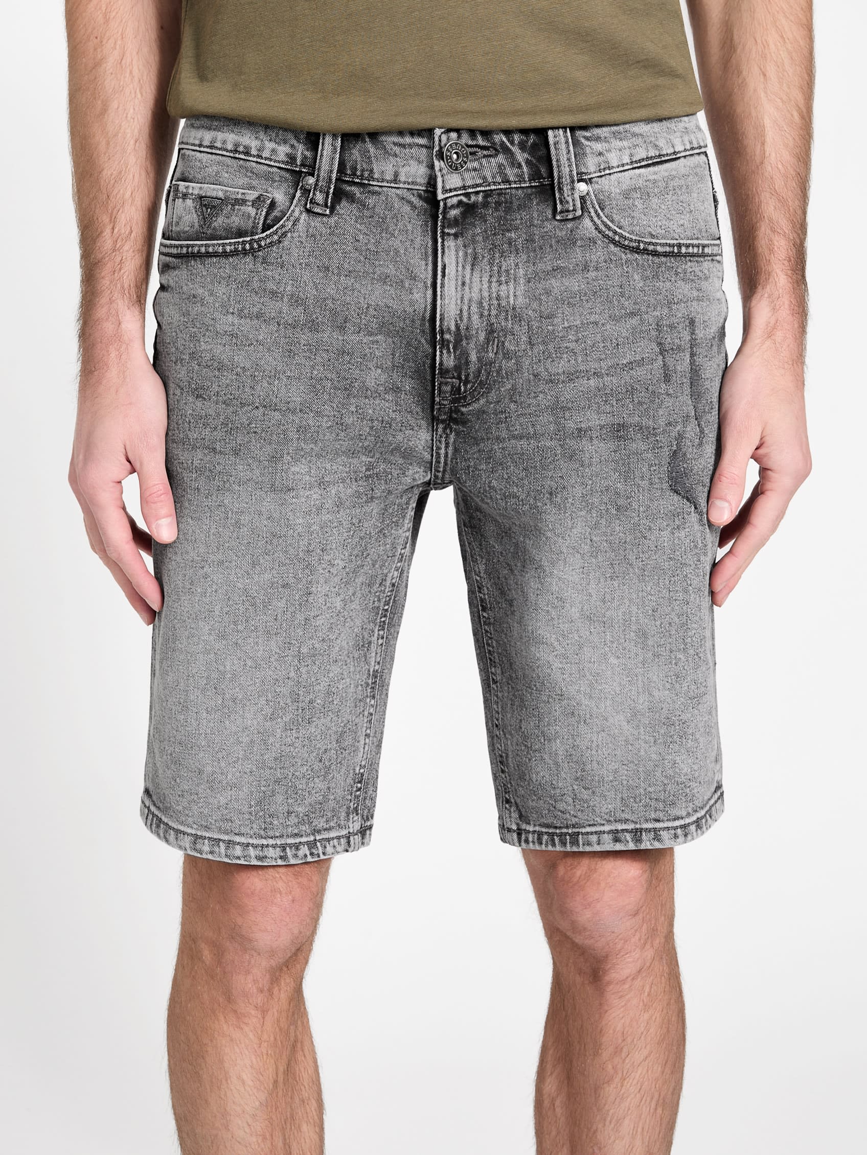 

Шорты из денима Burton с потертостями Guess Factory, цвет grey wash