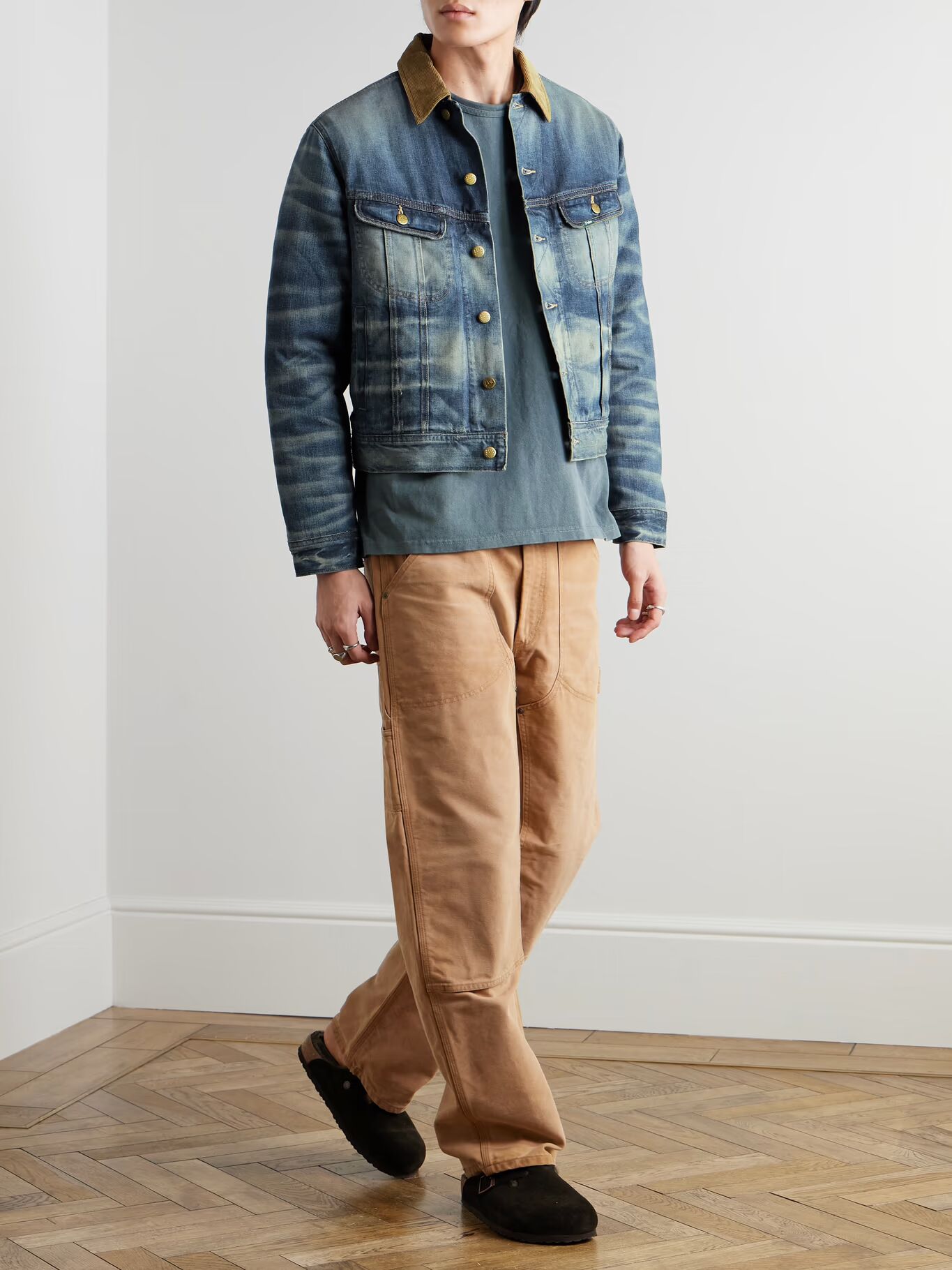Джинсовая куртка Trucker с отделкой из вельвета Polo Country POLO RALPH LAUREN, синий — фото 3