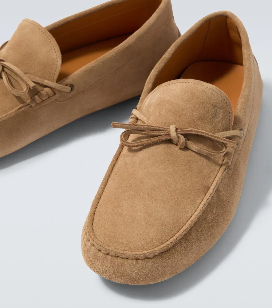 Замшевые мокасины Tod's, бежевый — фото 3