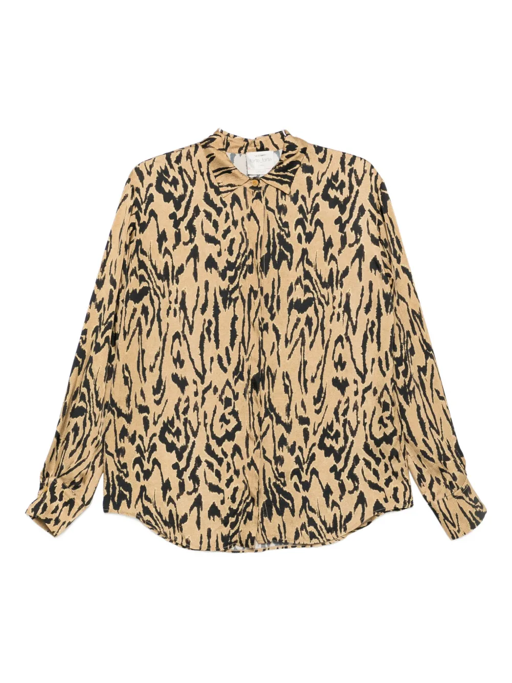 

Рубашка с животным принтом Forte Forte, нейтральный