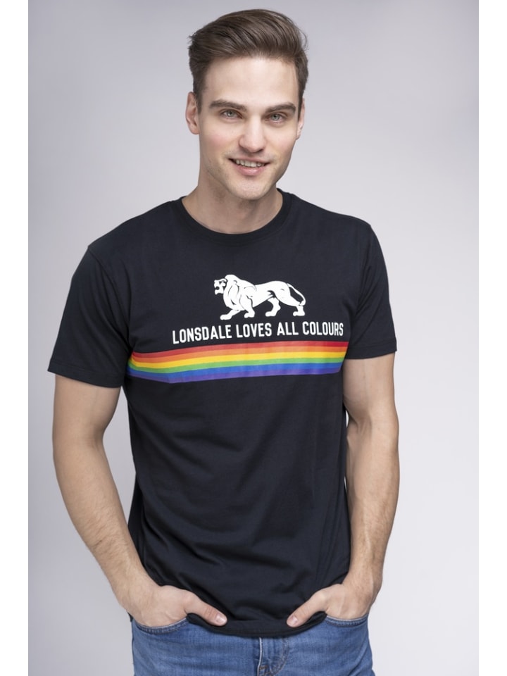 

Футболка Nelson Unisex T-Shirt normale Passform Lonsdale, черный