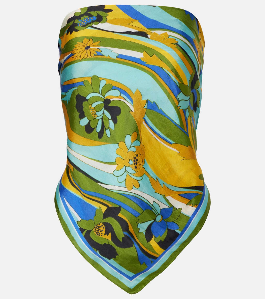 

Шелковый шарф с цветочным рисунком Christopher Esber, Acidic Floral Print