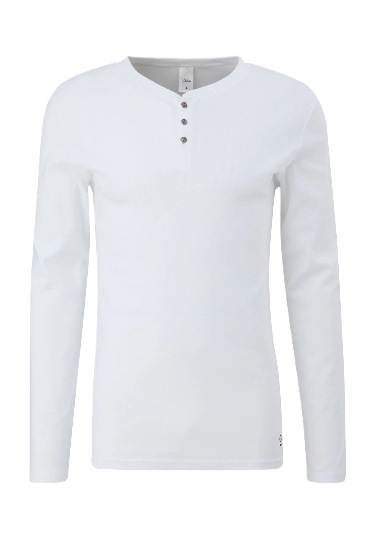 

Мужская пижамная рубашка Mix & Match Henley S.Oliver, белый