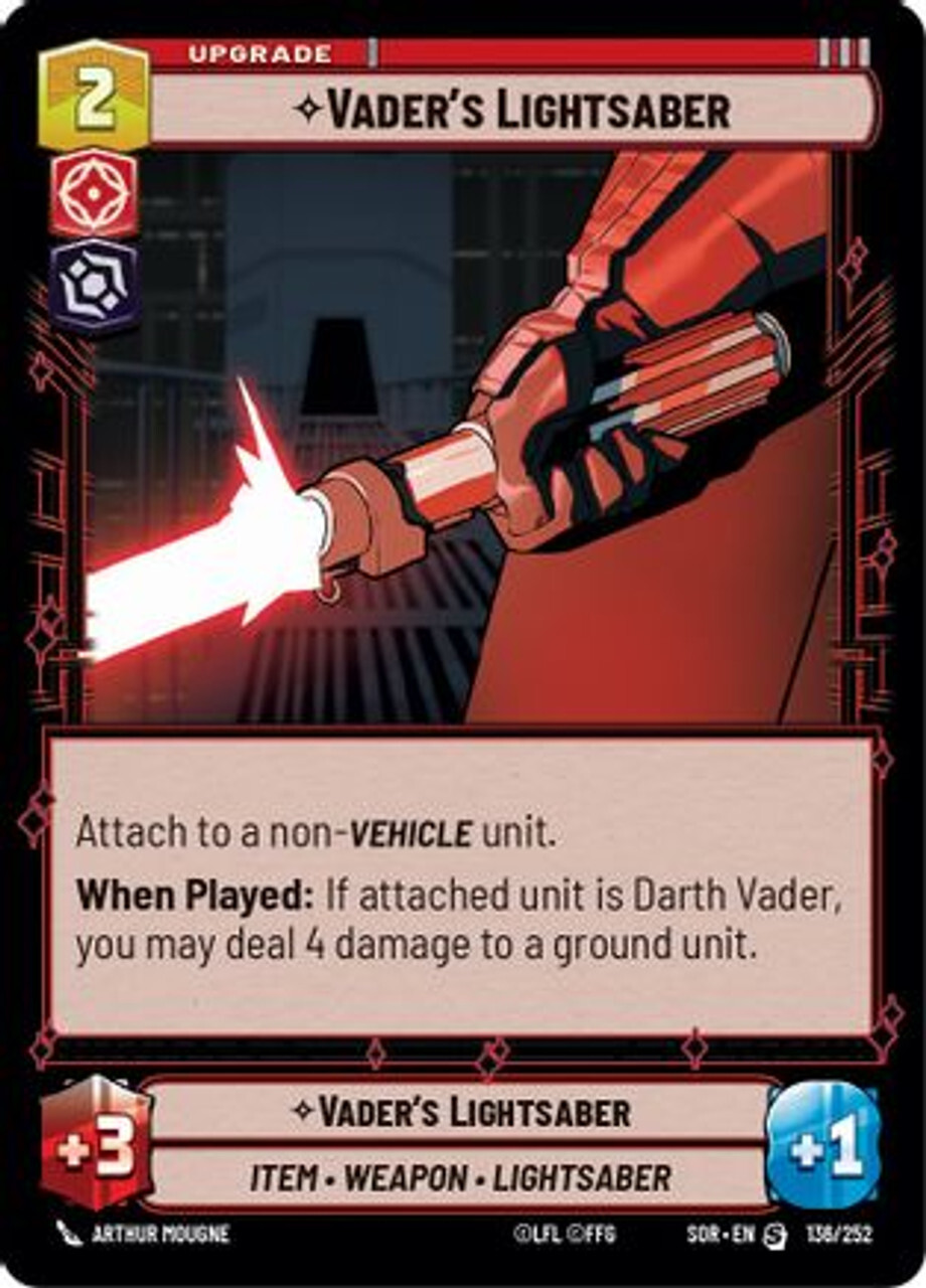 

Карточная игра Vader's Lightsaber (136/252) - Spark of Rebellion