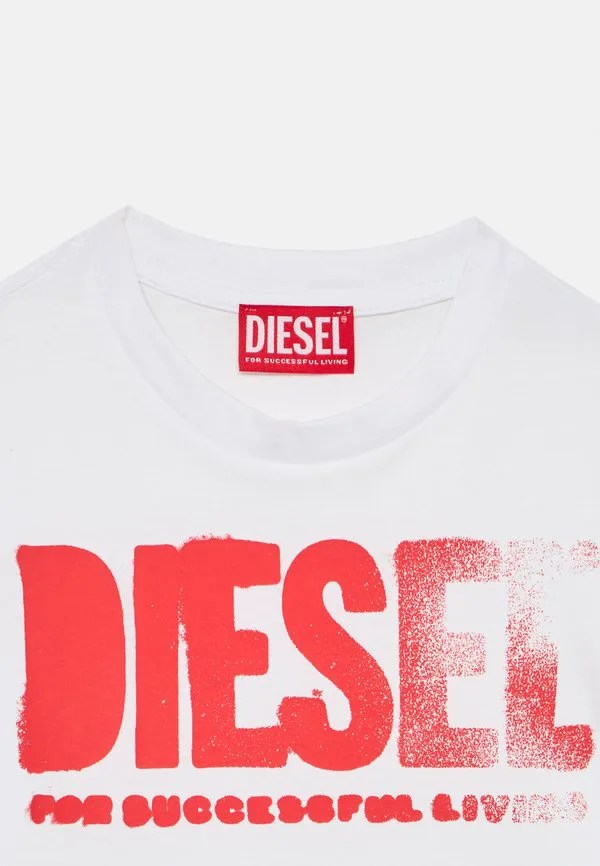 Футболка унисекс с принтом thide over Diesel, Bianco — фото 3
