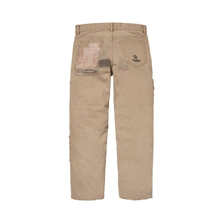 Джинсы Supreme x blackmeans Mended Loose Fit Jean, Dirty Tan — фото 2