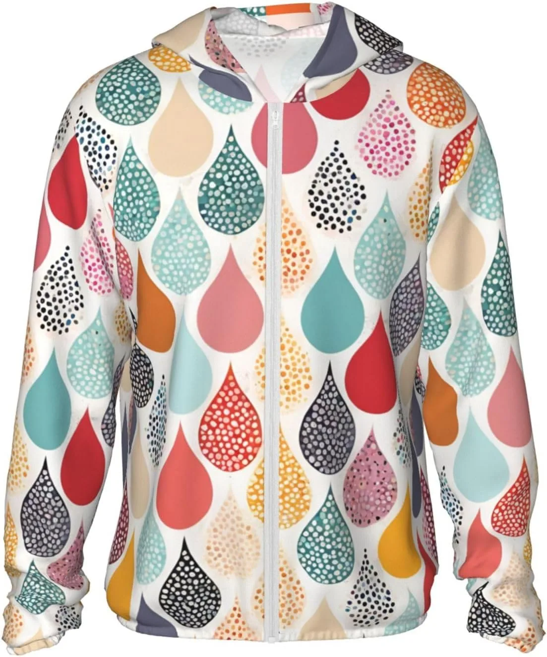 

Водонепроницаемая толстовка с капюшоном и принтом в горошек для мужчин и женщин TONAUA