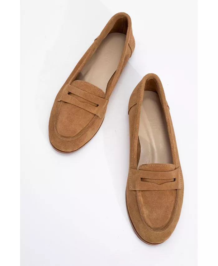 Лоферы Dorothy из кожи Forever & Always Shoes, коричневый — фото 4