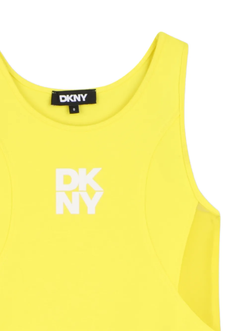 Платье с завязками Dkny Kids, желтый — фото 3