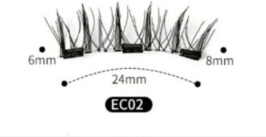 Магнитные накладные ресницы Magnetic False Eyelash Set легкие — фото 4