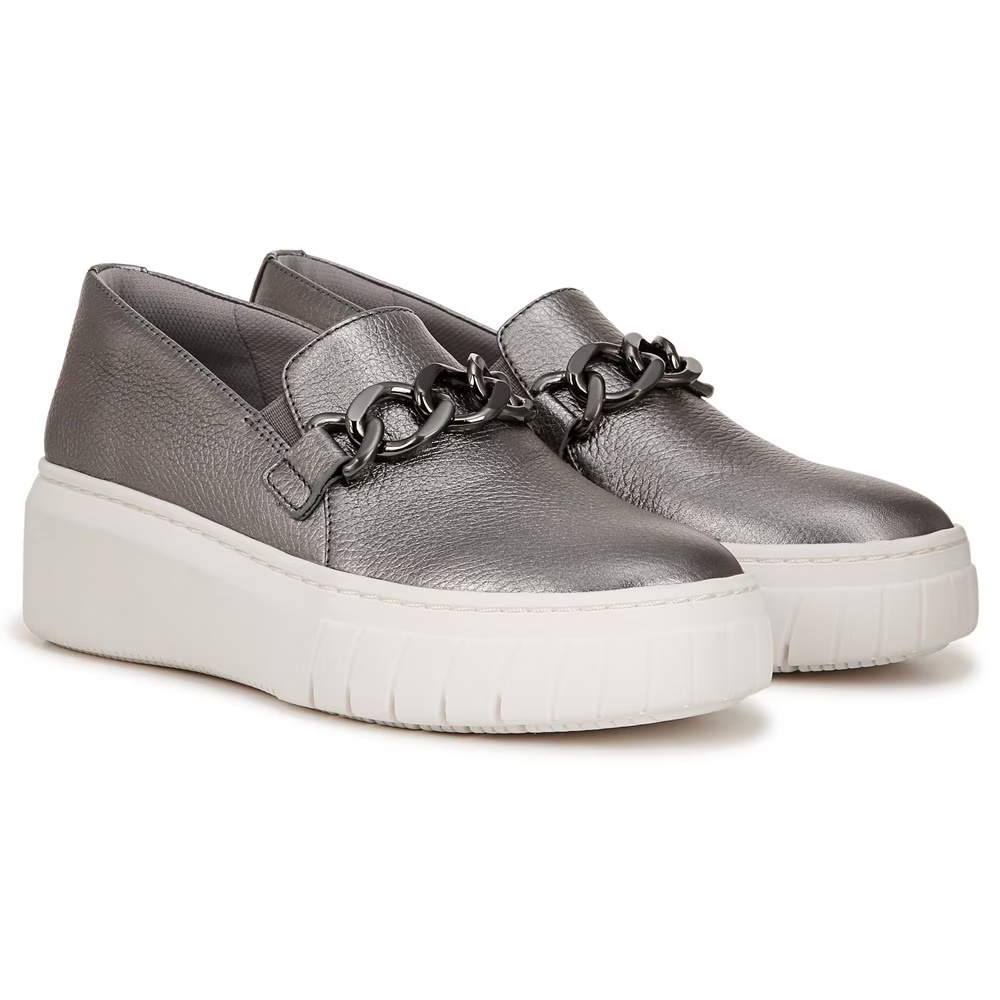 Daphne слипоны от Naturalizer, pewter leather