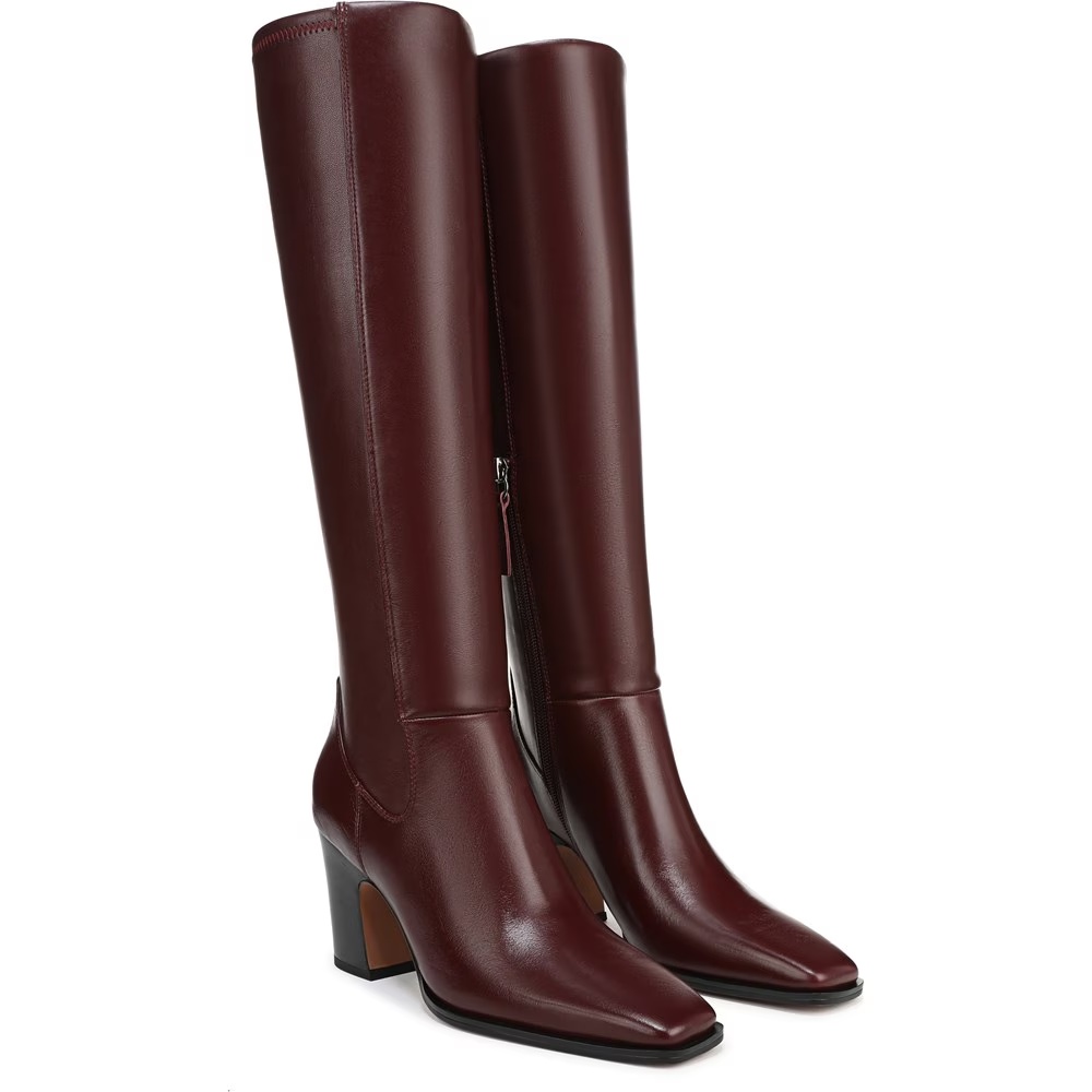 Сапоги до колена от Jonie Franco Sarto, цвет oxblood red leather
