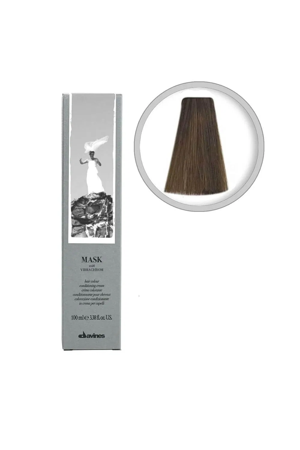 Крем-краска для волос Davines Colouring Vibrachrom Mask Hair Colour Conditioning Cream Hair Verf 7.3, 100 мл By Baano