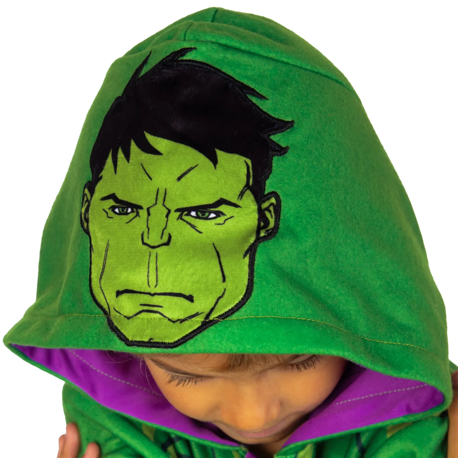 Пижама-комбинезон Hulk Marvel, зеленый — фото 4