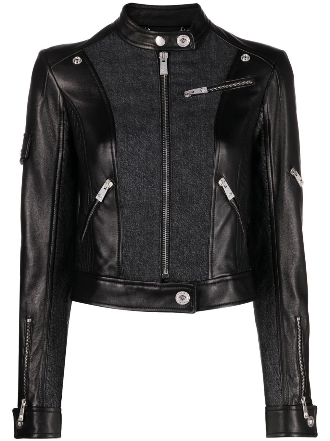

Versace байкерская куртка в двух тонах, черный
