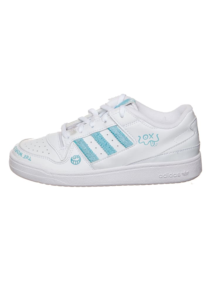 

Кроссовки на шнуровке Forum adidas, белый