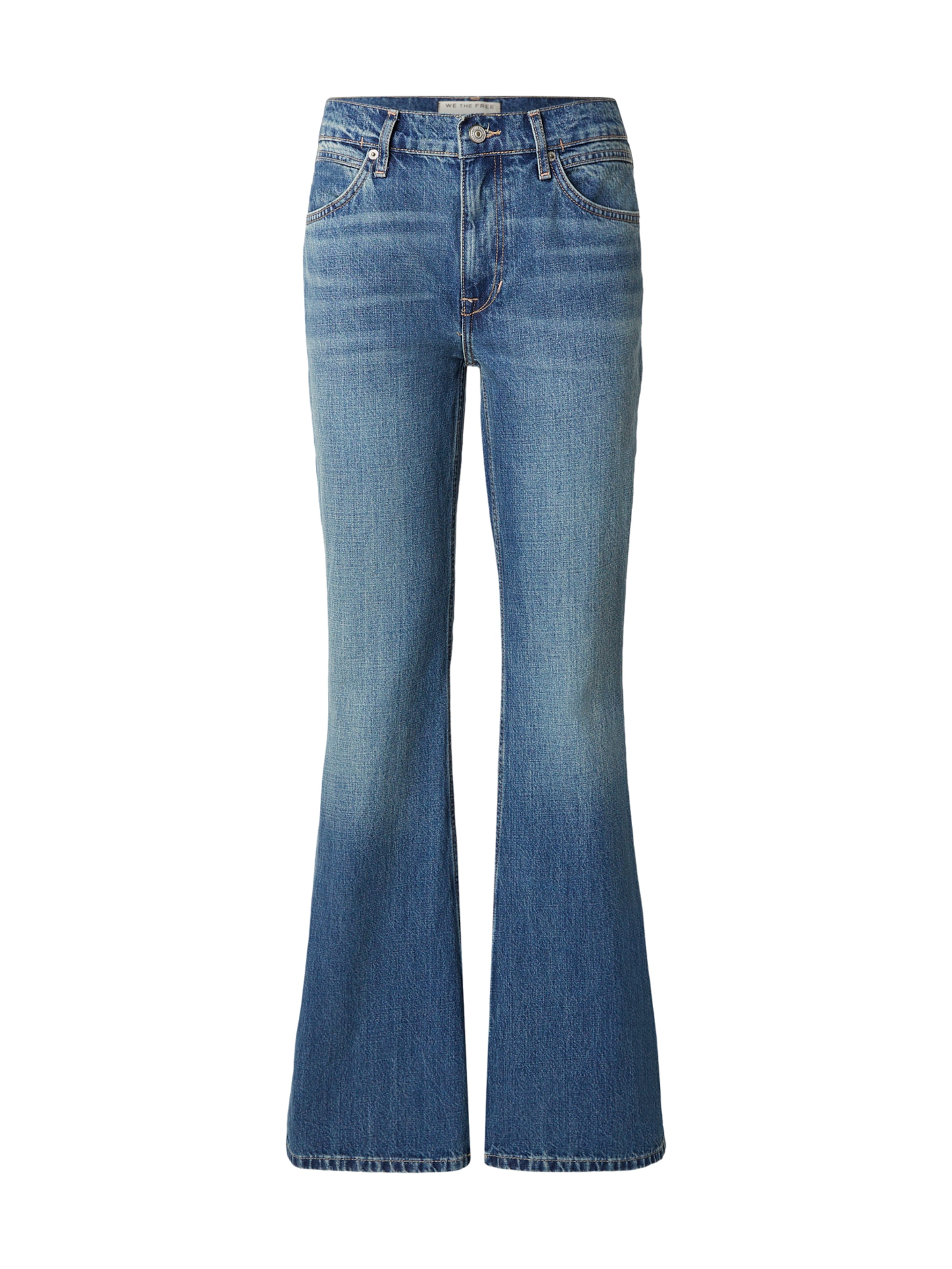 

Free People Джинсы клеш 'WEST COAST' в синем дениме