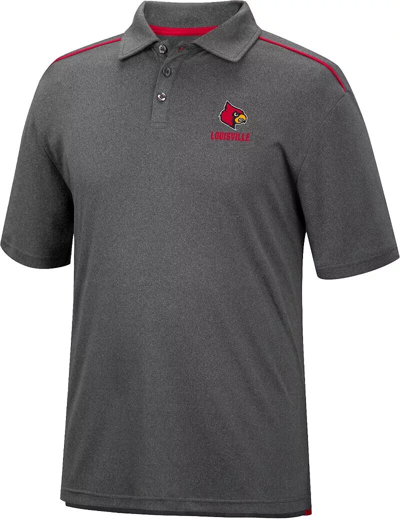

Colosseum Мужская серая футболка-поло Louisville Cardinals
