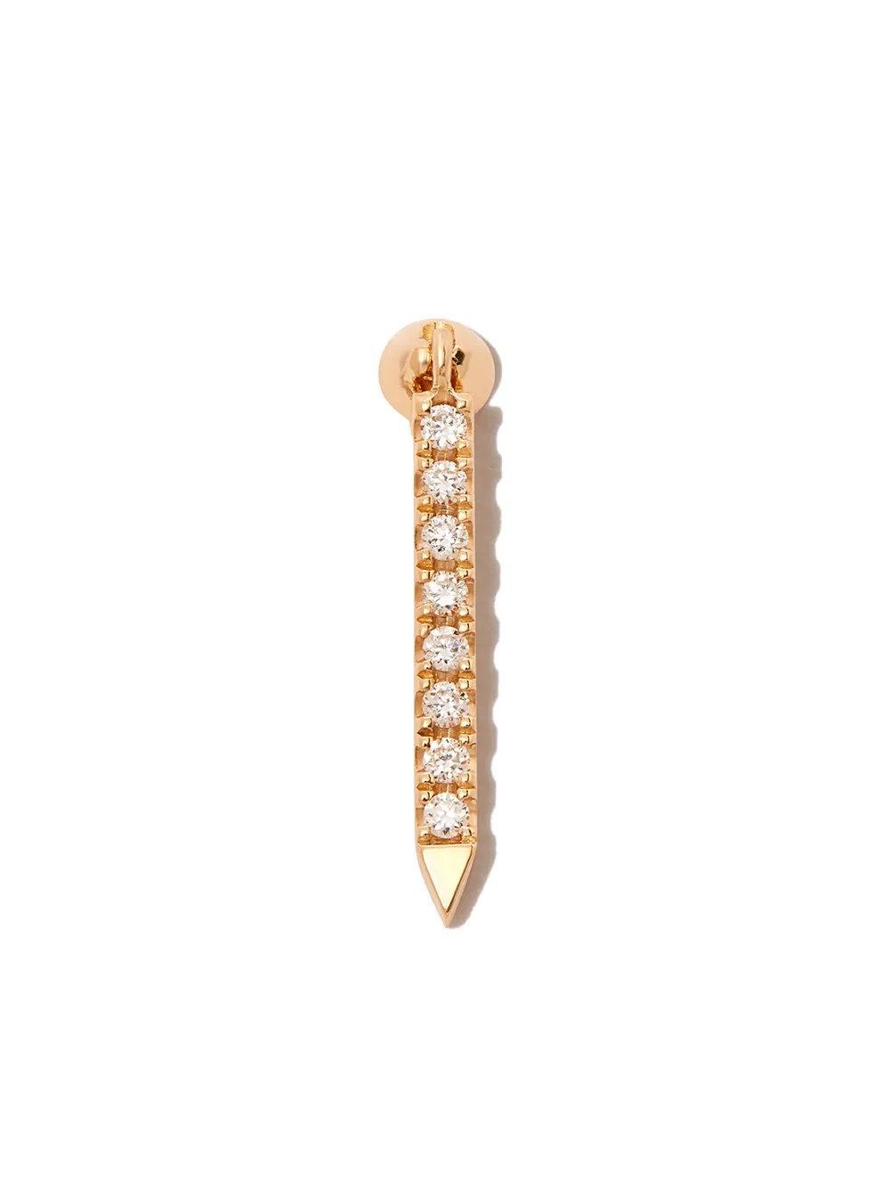 

Серьга Eternity Bar из желтого золота с бриллиантом MARIA TASH, золотой