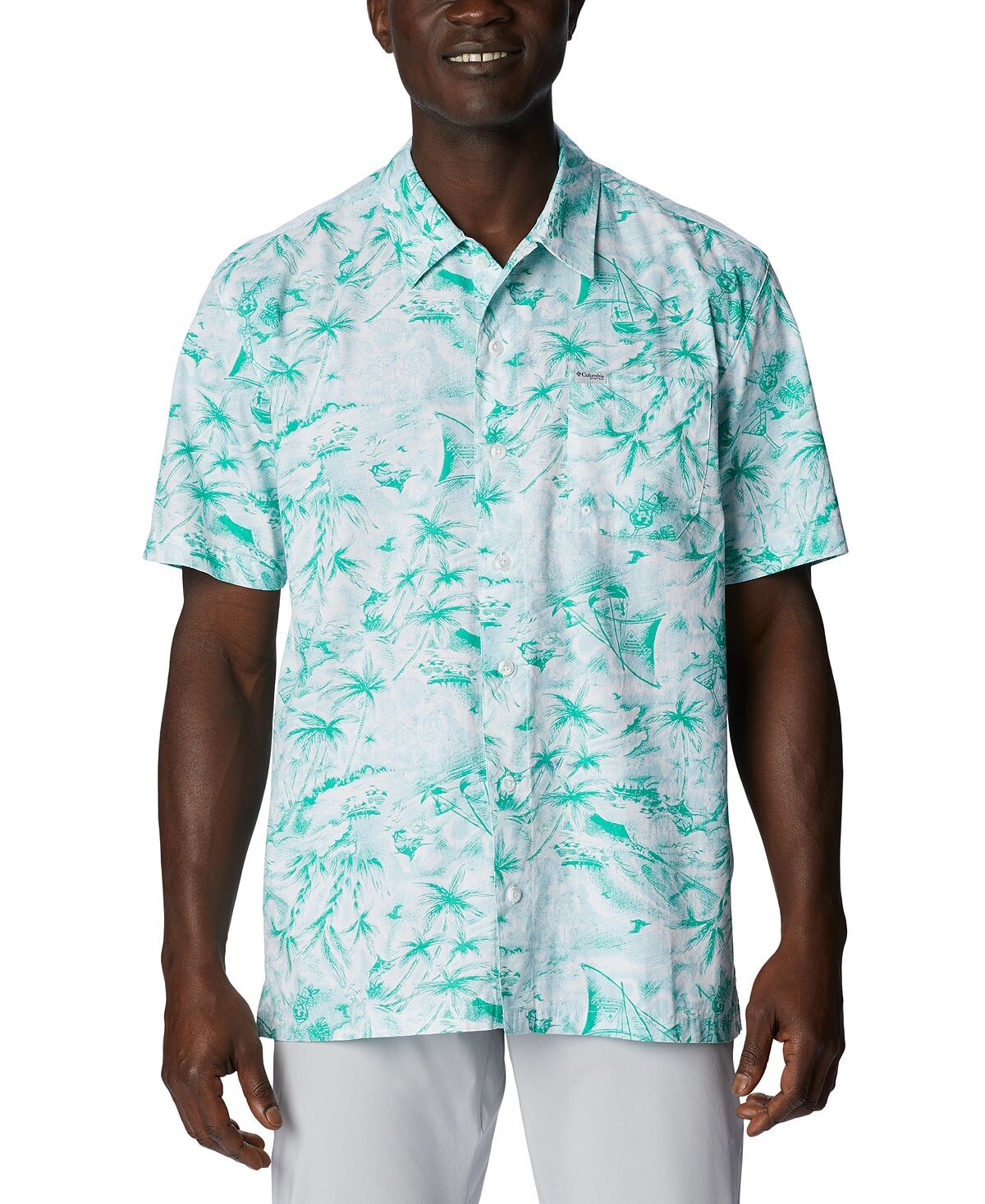 

Мужская рубашка с коротким рукавом PFG Trollers Best Columbia