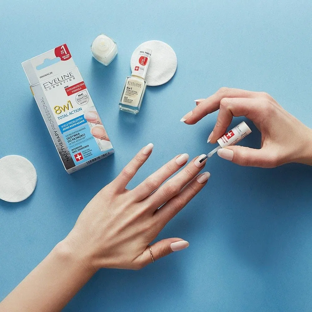 Кондиционер для ногтей Eveline Cosmetics Therapy Total Action 8-в-1, 12 мл Eveline Cosmetics — фото 3