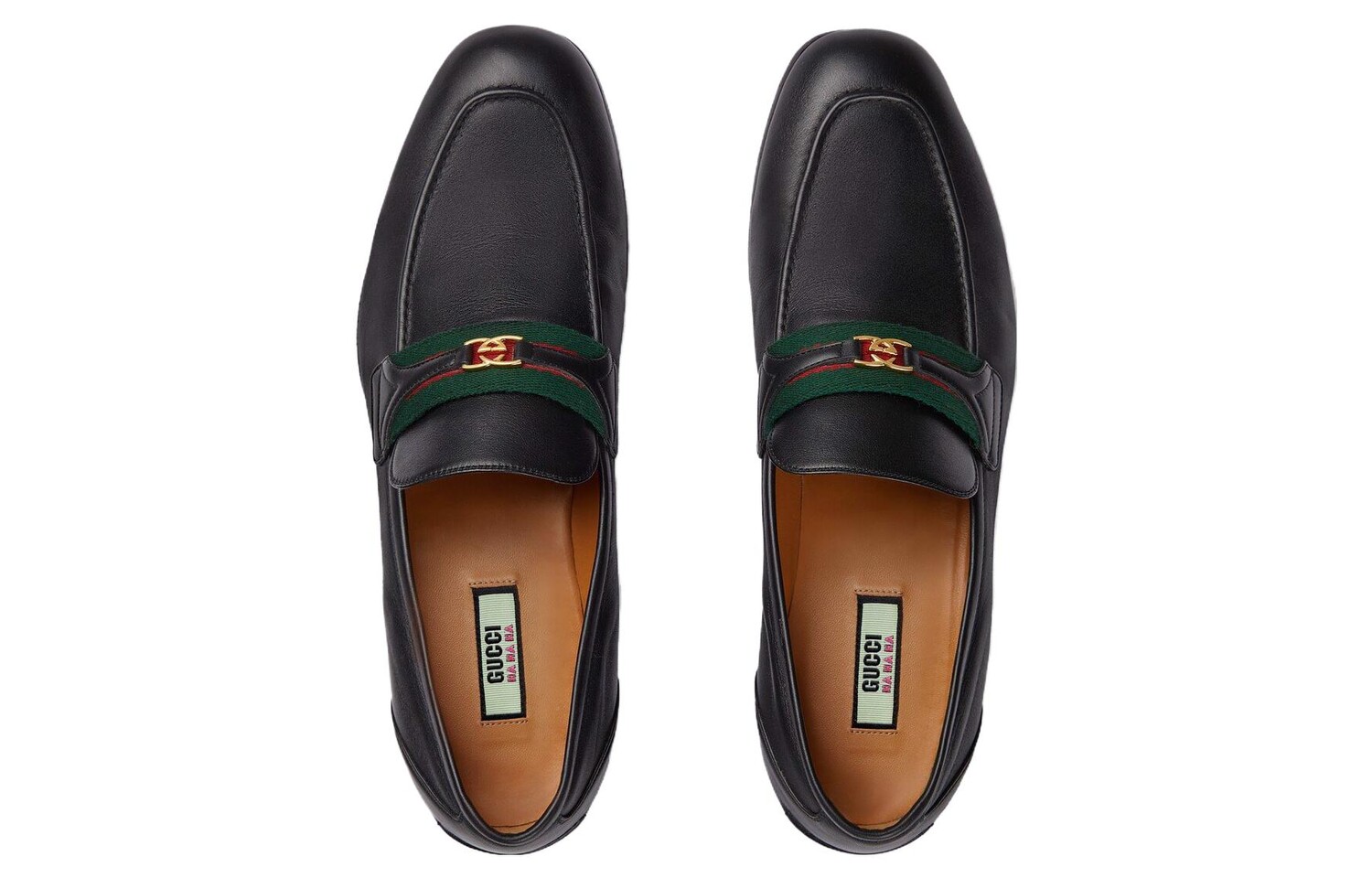 Туфли мужские Gucci Low-Top с логотипом, черный — фото 3