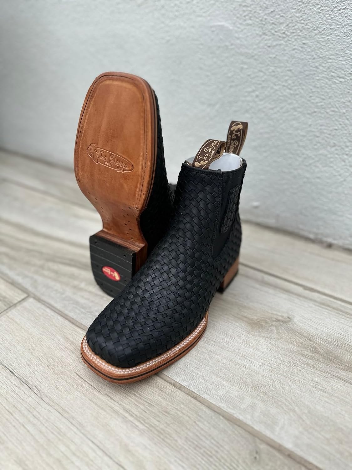 Мужские короткие ботинки на щиколотку Rodeo с квадратным носком Petatillo, ботинки Vaquero Rodeo с квадратным носком Generic, черный — фото 2