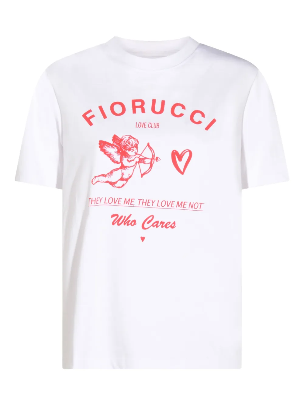 

Футболка с принтом херувима Fiorucci, белый