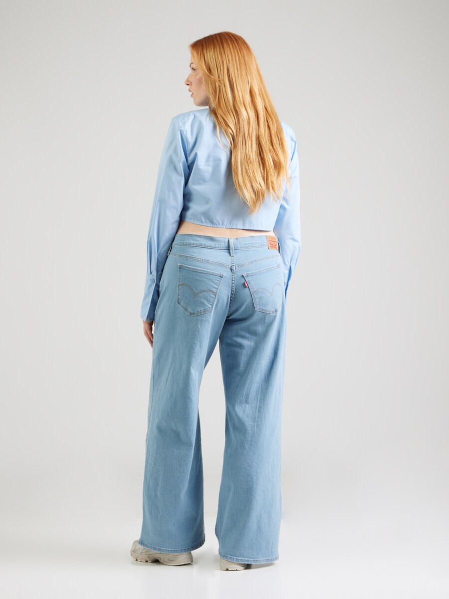 Джинсы с широкими штанинами Levi's Plus 318 Shaping Wide Leg Jeans, светло-голубой — фото 4