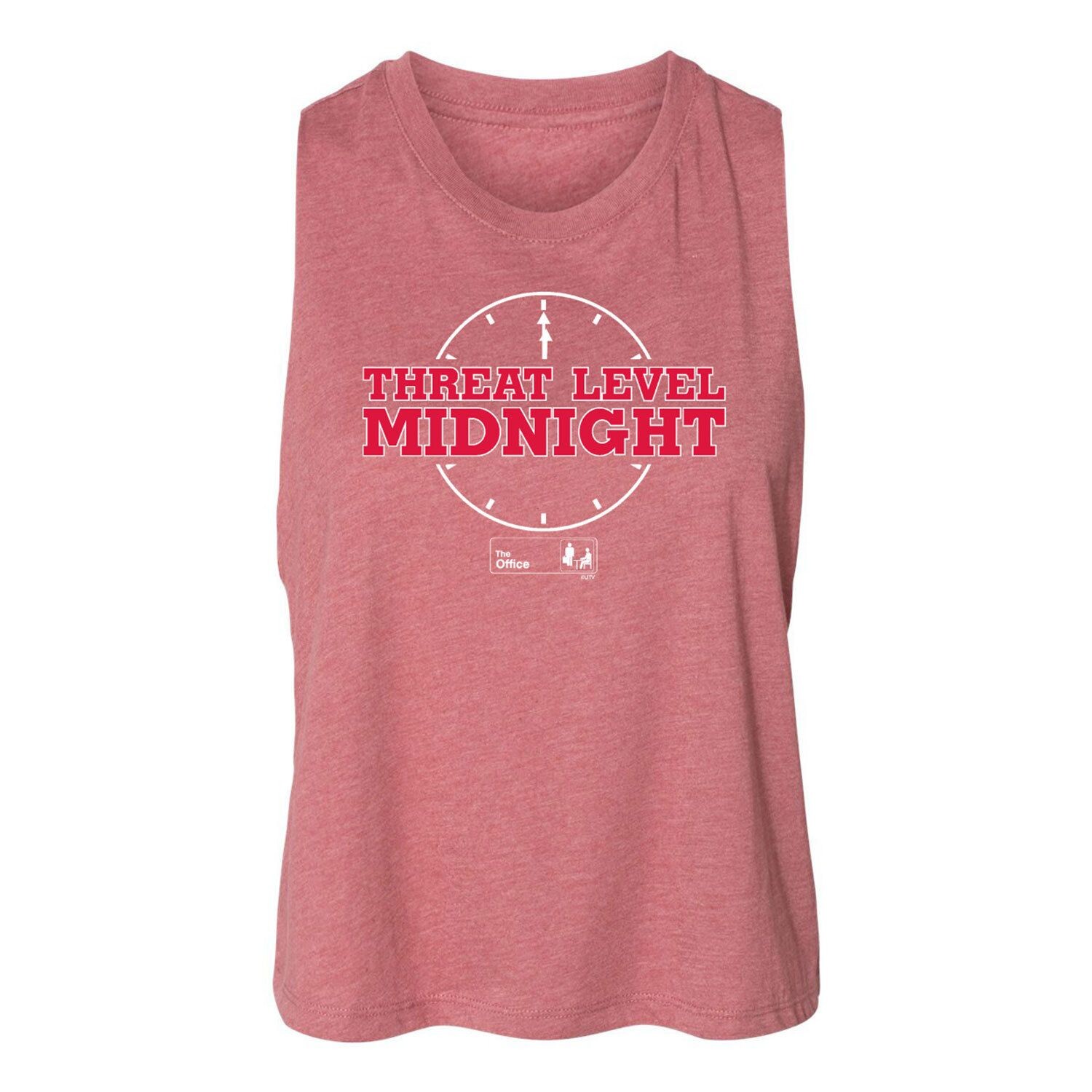 

Укороченная майка The Office Threat Level для юниоров Licensed Character, розовый