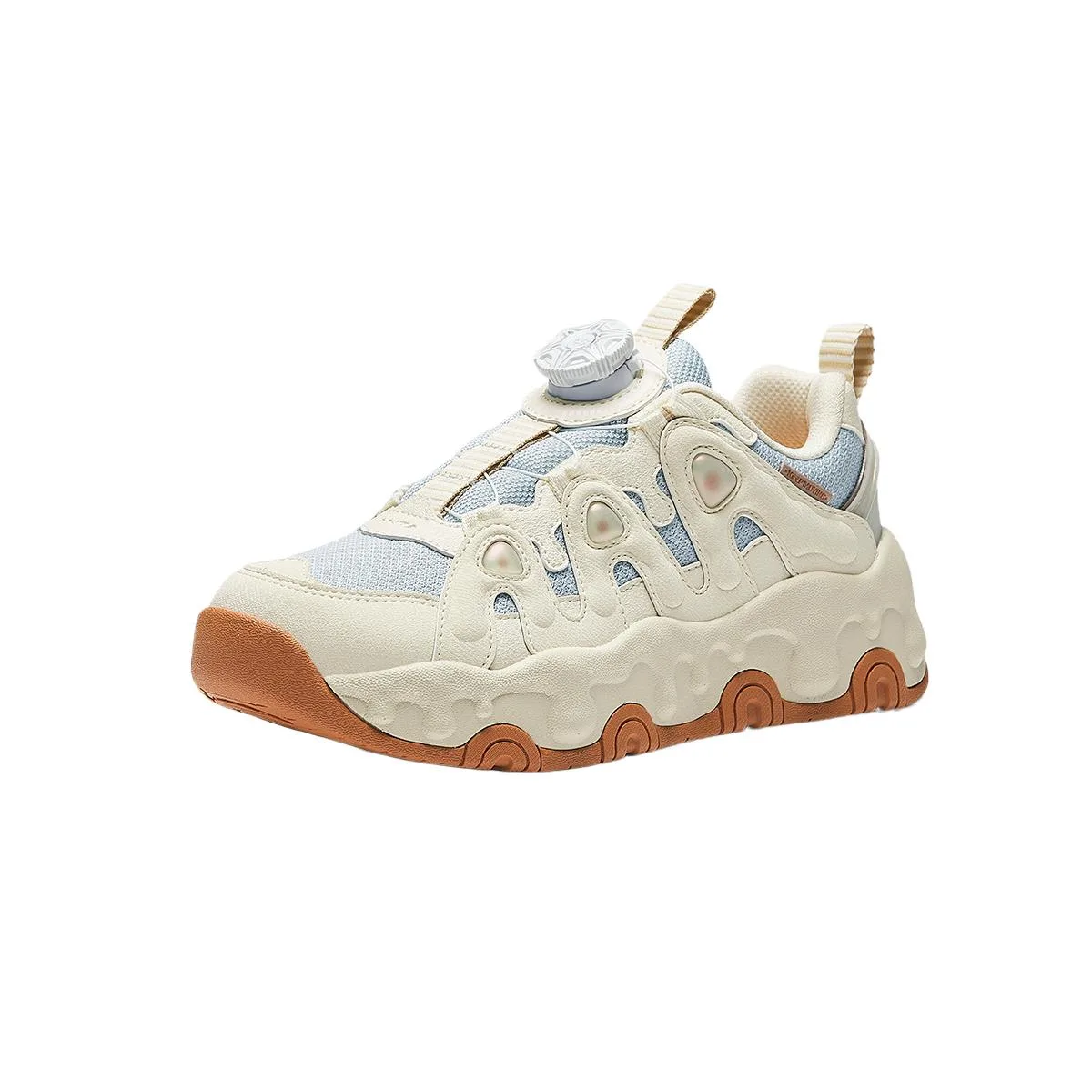 Antakids Детские кроссовки мид-топ устойчивые к истиранию Illusion Blue/Light Beige White — фото 3
