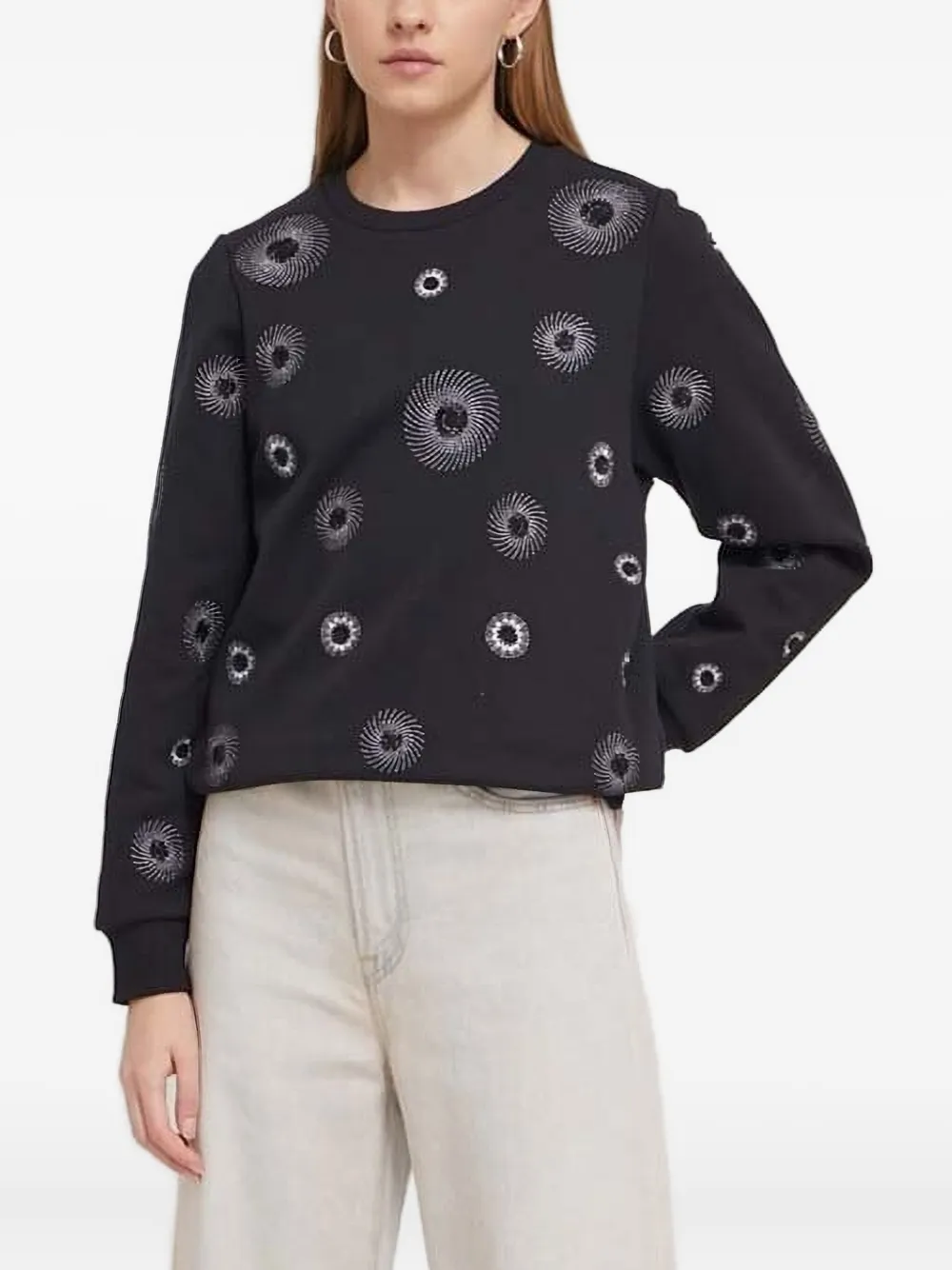 

Декорированная толстовка Desigual, черный