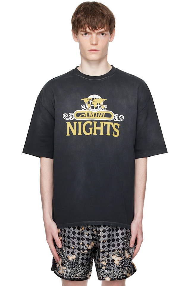 

Оверсайз футболка Amiri Nights Amiri, черный