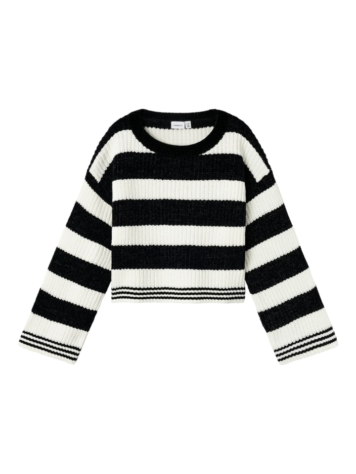 

Толстовка name it Pullover NKFNOLEA LS SHORT KNIT, черный