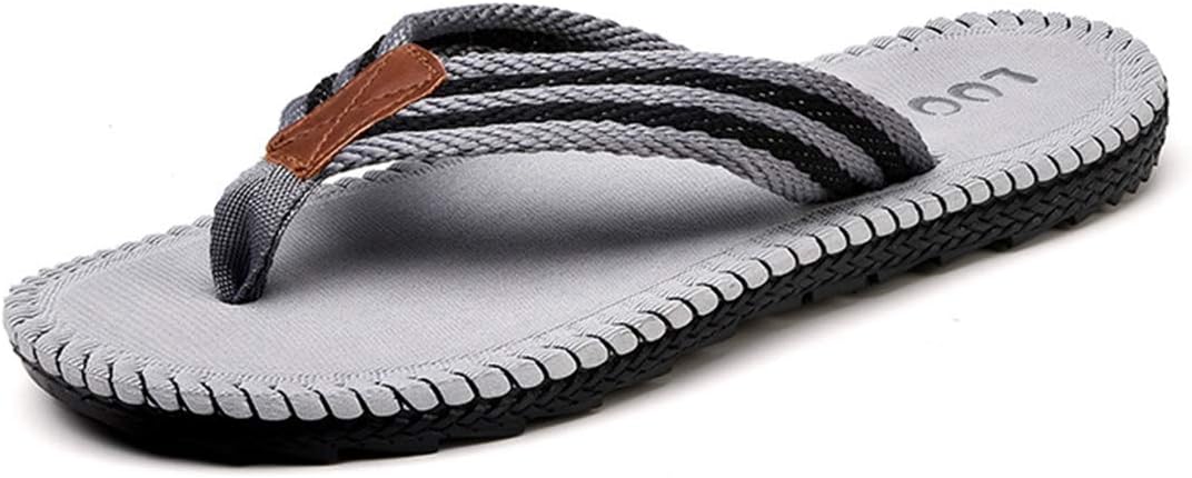 

Мужские удобные нескользящие шлепанцыBY для пляжа Xsby, серый