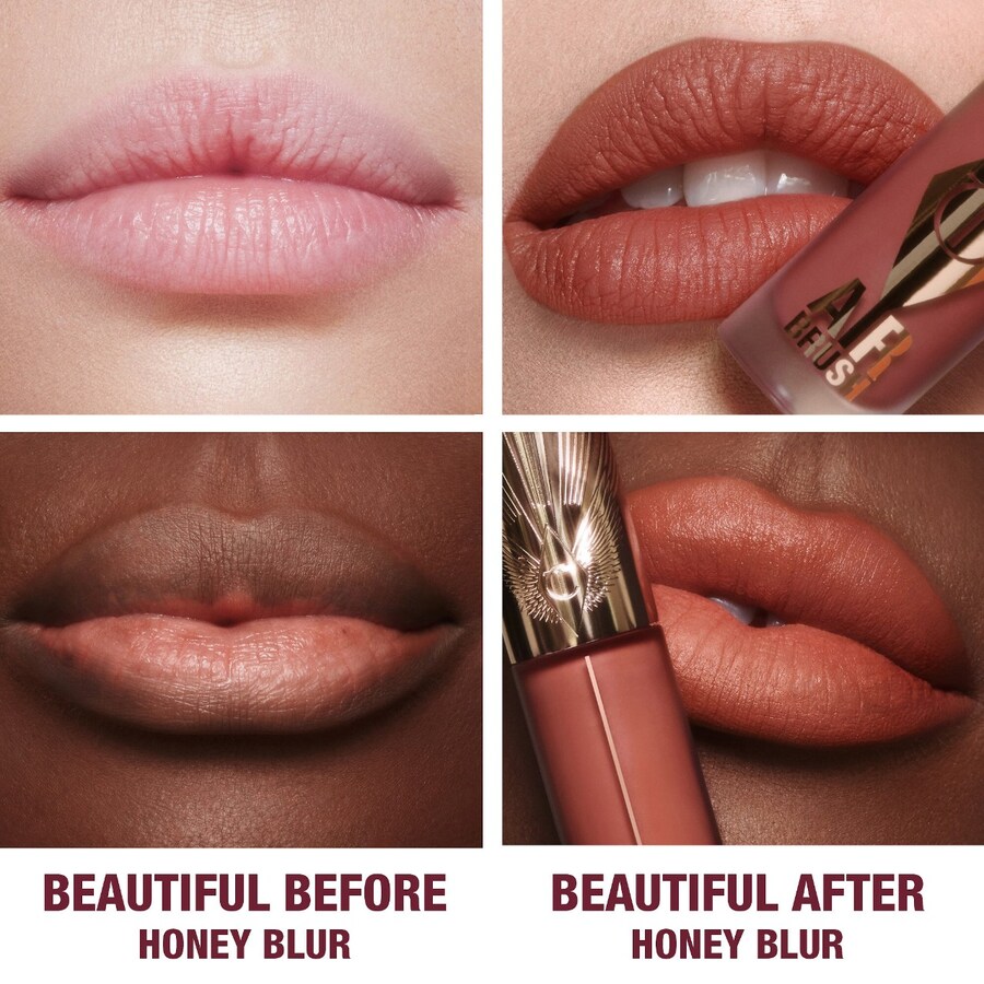 Жидкая помада для губ Charlotte Tilbury Airbrush Flawless Matte Lip Blur, Honey Blur, 6.8 мл — фото 4