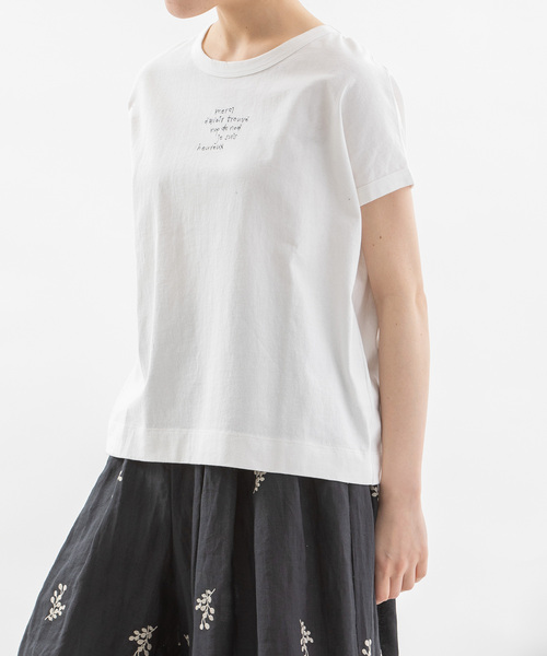 

Футболка из американского хлопка с вышитым логотипом Nop de nod, кремовый