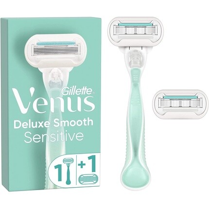 

Gillette Женская бритва Venus Smooth Sensitive с 3 лезвиями и 2 лезвиями