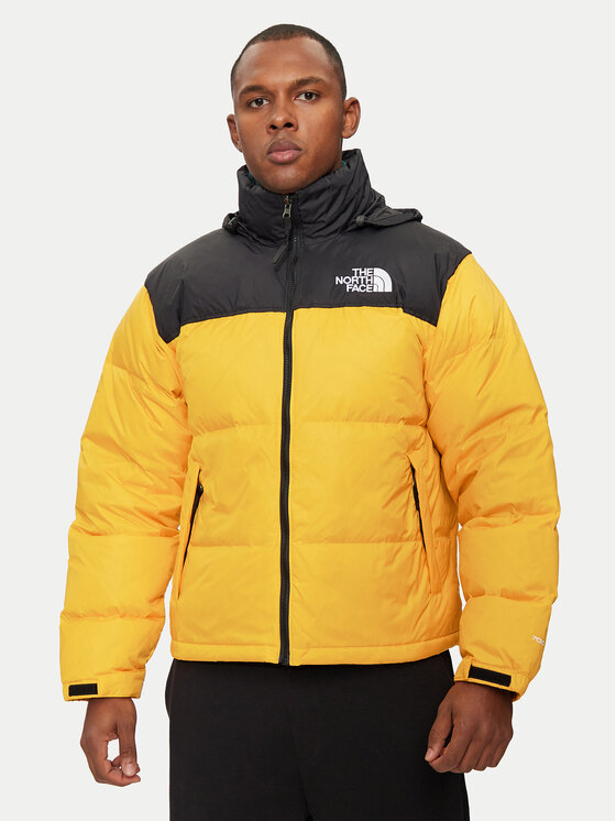 

Пуховик стандартного кроя The North Face, желтый