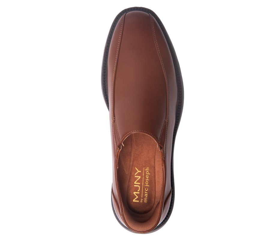 Мужские лоферы Shelby Road Hands-Free Slip On Technology Marc Joseph New York, Cognac napa leather — фото 4