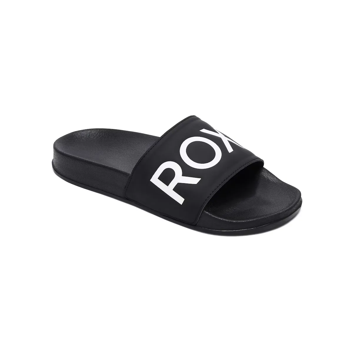Женские облегающие шлепанцы Roxy, черный/белый
