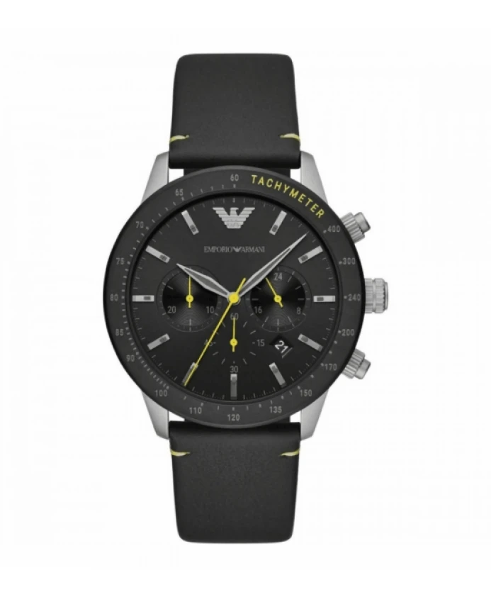 

Мужские кварцевые часы из нержавеющей стали. Emporio Armani, серый