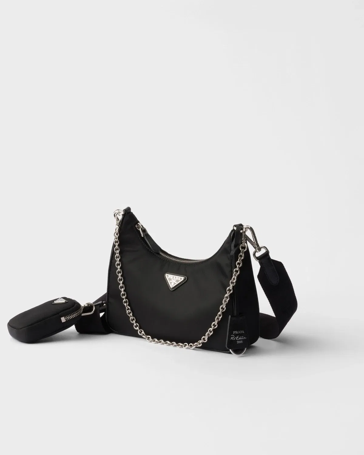 Сумка Prada Re-Edition 2005 из переработанного нейлона, черный — фото 3