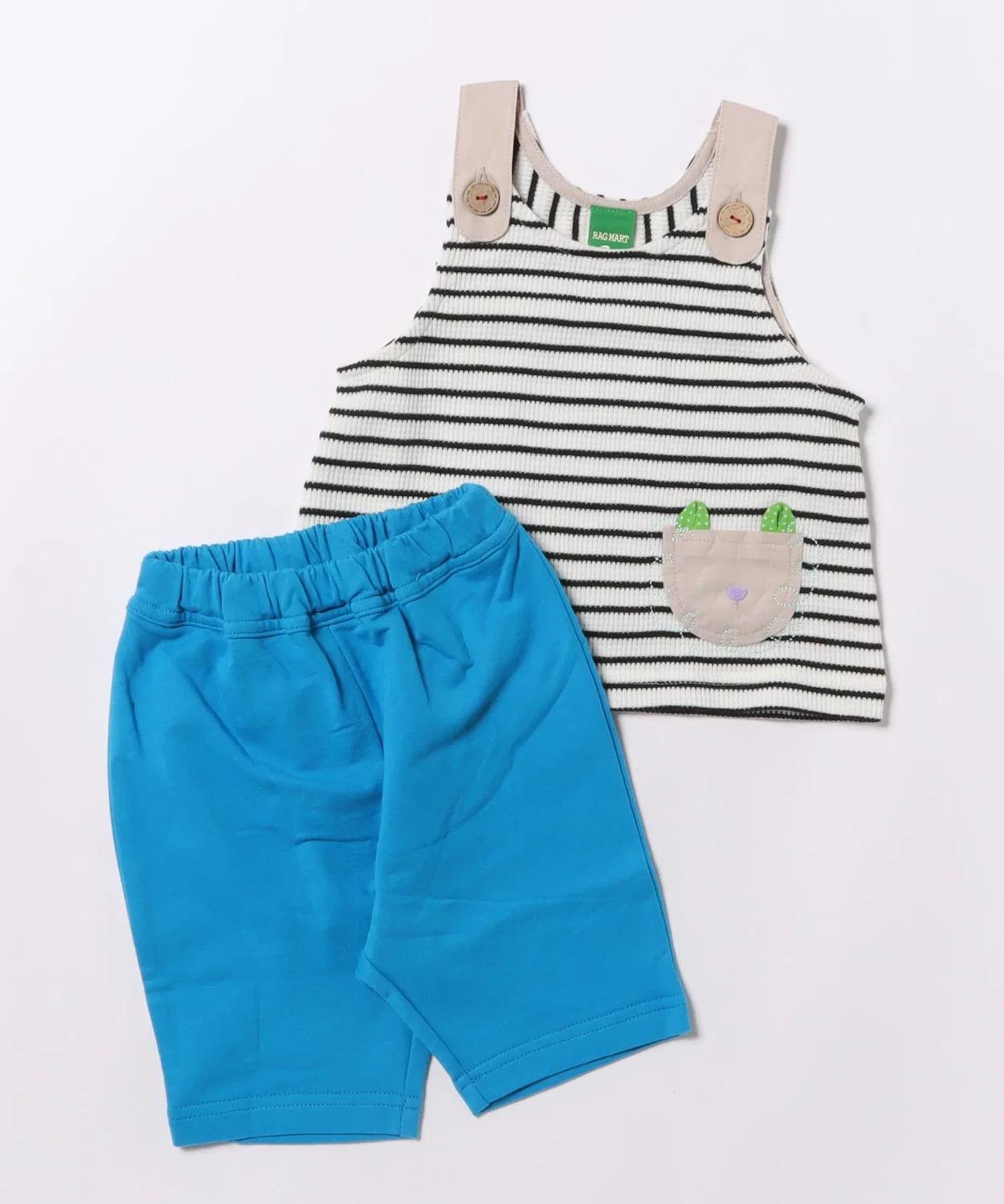 Комплект жилет и брюки RAGMART вафельный