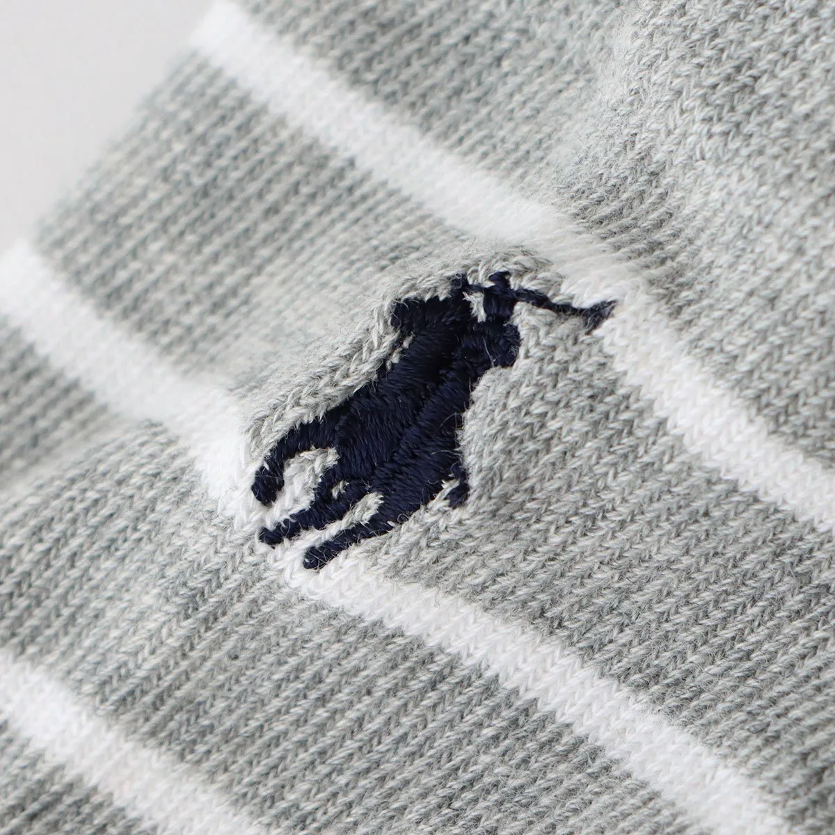 Полосатые короткие носки Polo Ralph Lauren с пятью пальцами Polo Ralph Lauren, 93. Light Gray — фото 2