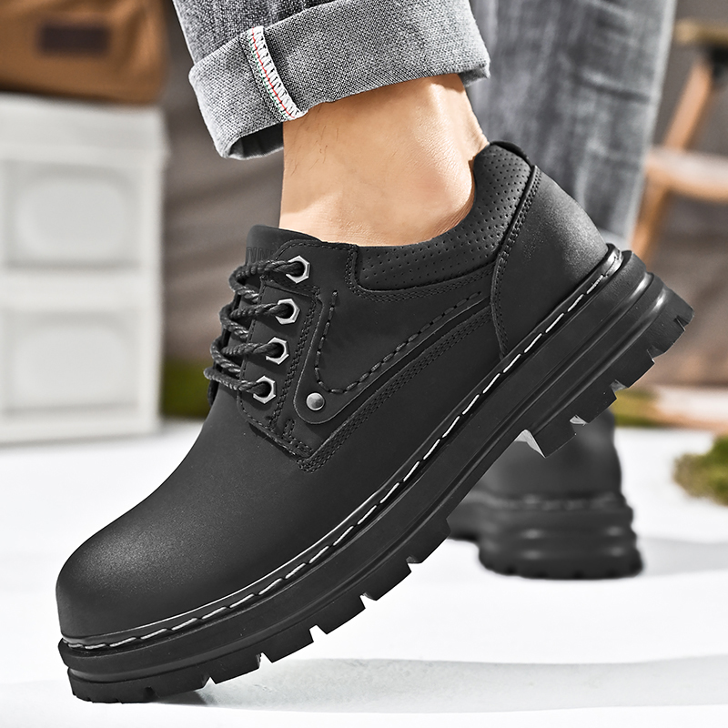 Dunnu Мужские повседневные кроссовки Low Top черные, цвет Black — фото 4