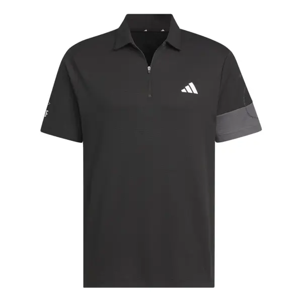 

Рубашка поло с рисунком, сухая рубашка поло, азиатские размеры Adidas, черный