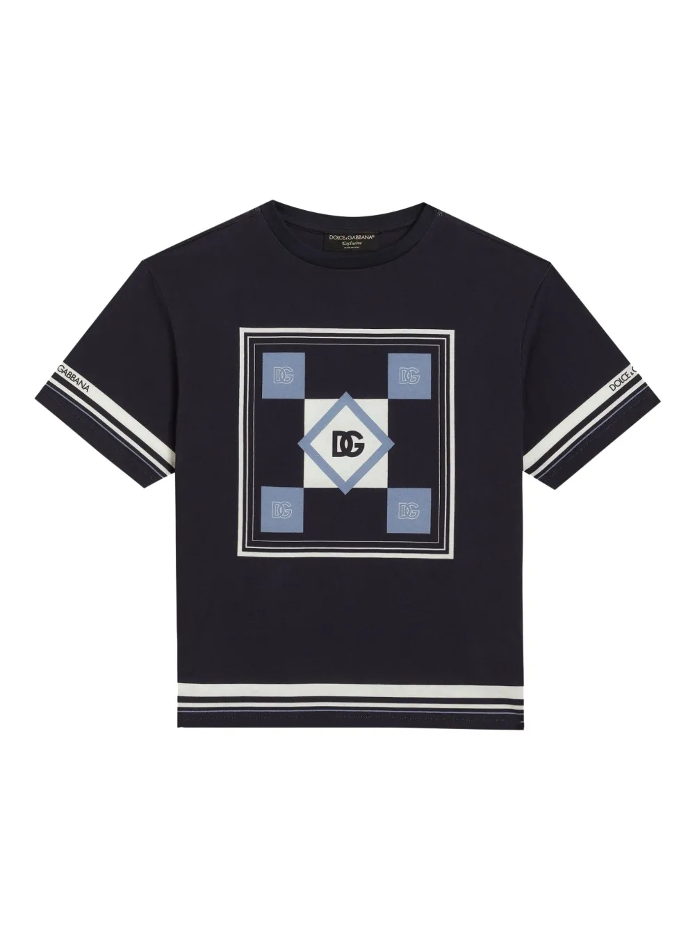 

Футболка с логотипом Dolce & Gabbana Kids, синий