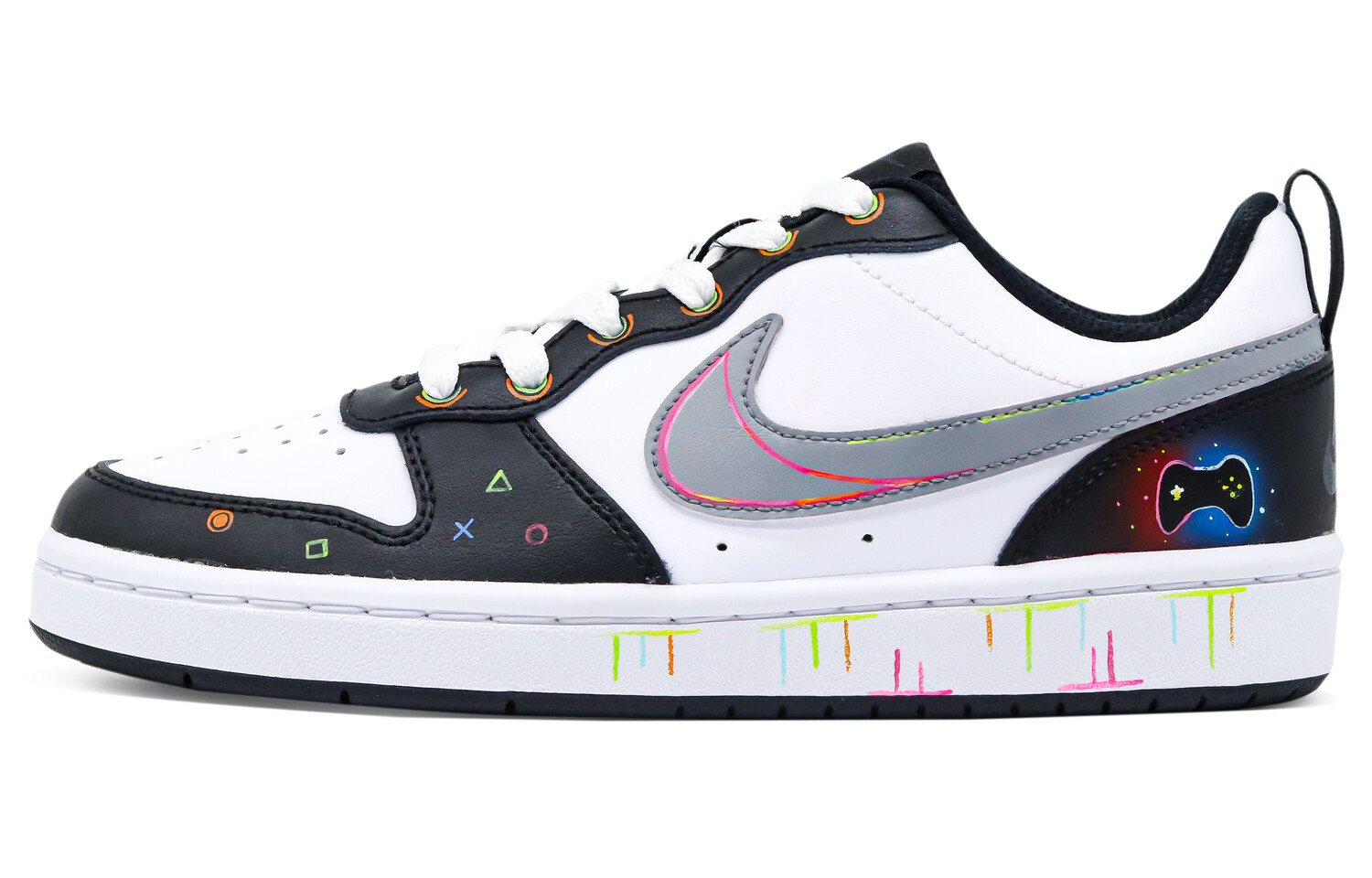 

Кроссовки Nike Court Borough 2 Skateboarding Shoes Women's Low-top White/Black/Gray, черный/белый