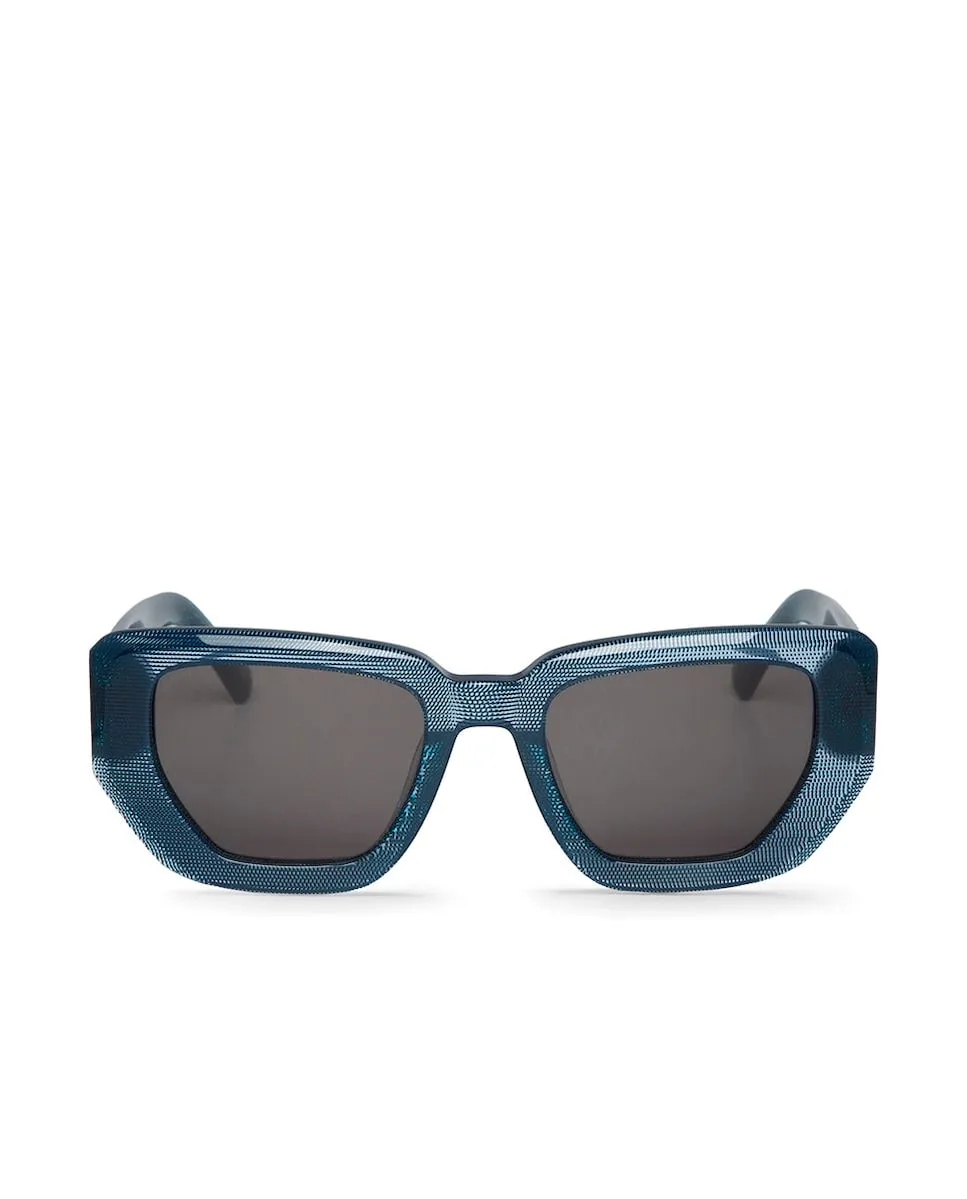 

Солнцезащитные очки для женщин с синим ацетатным каркасом и классическими линзами Mr. Boho